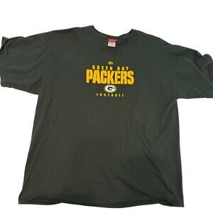 90s Green Bay Packers TShirt Streetwear Mens 2XL Green NFL Faded Sportcore